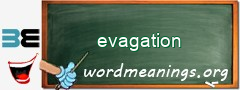 WordMeaning blackboard for evagation